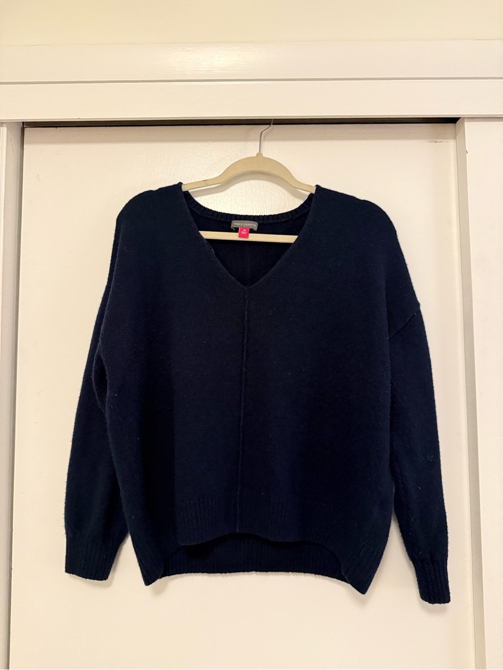 Vince Camuto Women's Navy V-Neck Sweater